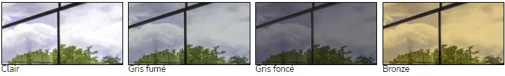 Four images of varied sky and cloud views