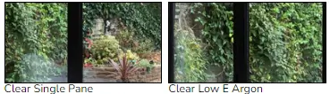 Bi-Fold Doors window with plants in background